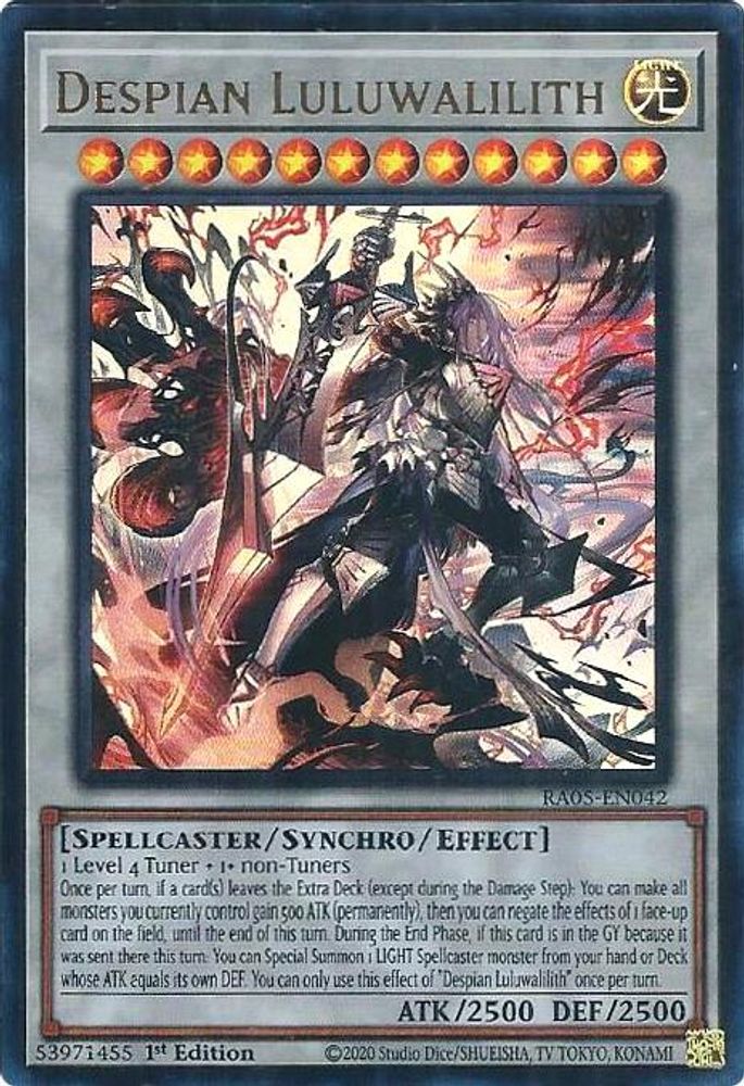 RA05-EN042 * Despian Luluwalilith * Ultra Rare * Rarity Collection 5
