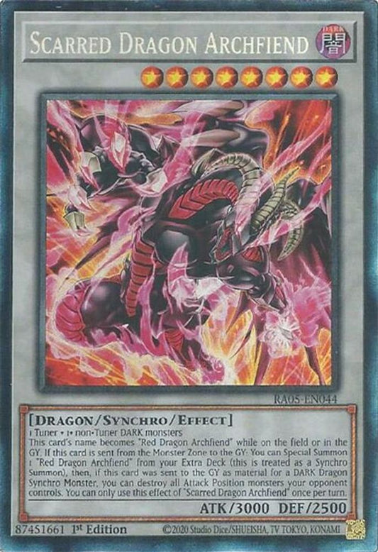 RA05-EN044 * Scarred Dragon Archfiend * Collector's Rare * Rarity Collection 5