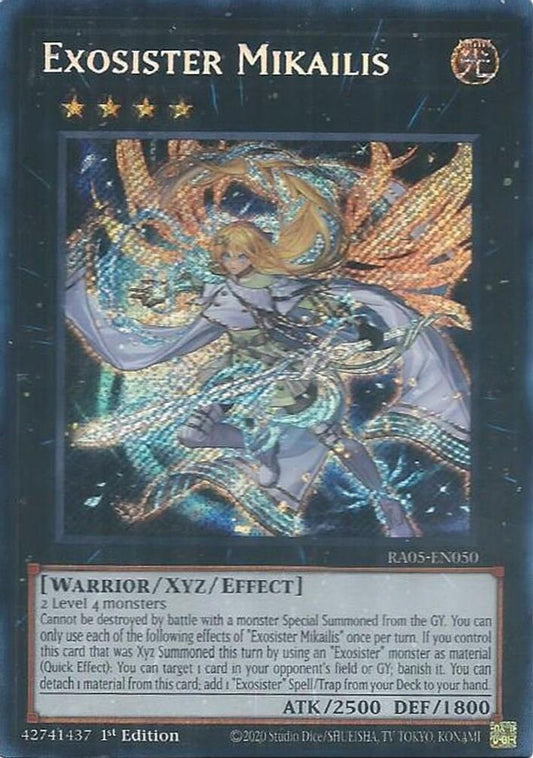 RA05-EN050 * Exosister Mikailis * Secret Rare * Rarity Collection 5
