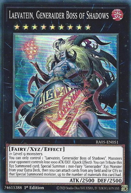 RA05-EN051 * Laevatein, Generaider Boss of Shadows * Super Rare * Rarity Collection 5