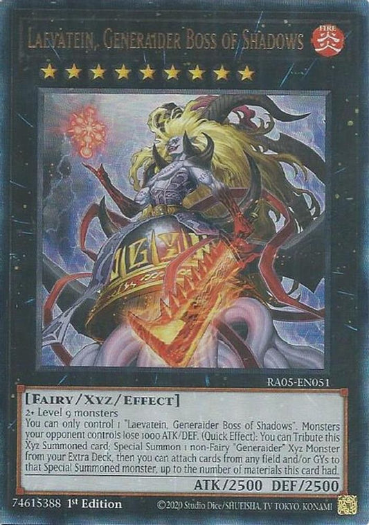 RA05-EN051 * Laevatein, Generaider Boss of Shadows * Ultimate Rare * Rarity Collection 5