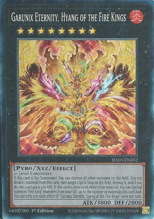 RA05-EN052 * Garunix Eternity, Hyang of the Fire Kings * Collector's Rare * Rarity Collection 5
