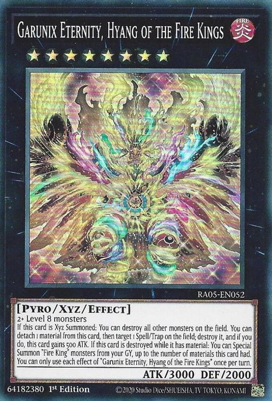 RA05-EN052 * Garunix Eternity, Hyang of the Fire Kings * Super Rare * Rarity Collection 5