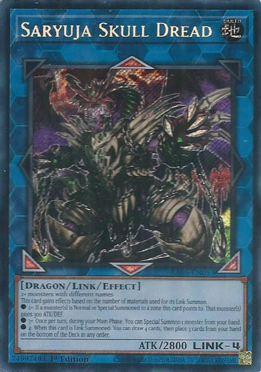 RA05-EN053 - Saryuja Skull Dread - Secret Rare - Rarity Collection 5