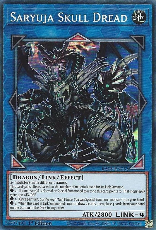 RA05-EN053 * Saryuja Skull Dread * Super Rare * Rarity Collection 5