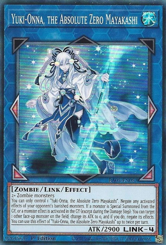 RA05-EN057 * Yuki-Onna, the Absolute Zero Mayakashi * Super Rare * Rarity Collection 5