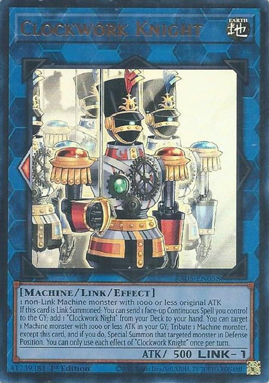 RA05-EN058 - Clockwork Knight - Ultra Rare - Rarity Collection 5