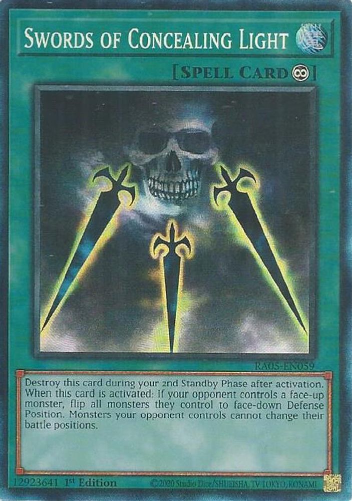 RA05-EN059 * Swords of Concealing Light * Collector's Rare * Rarity Collection 5