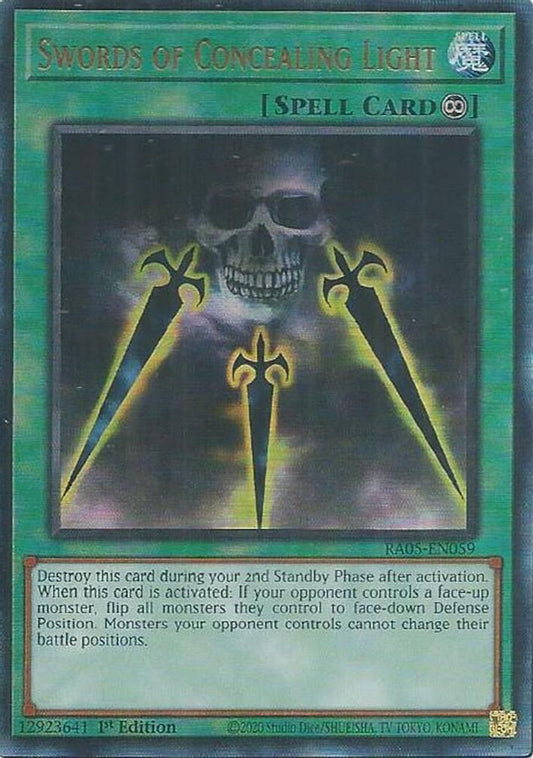 RA05-EN059 - Swords of Concealing Light - Ultimate Rare - Rarity Collection 5