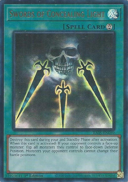RA05-EN059 - Swords of Concealing Light - Ultra Rare - Rarity Collection 5