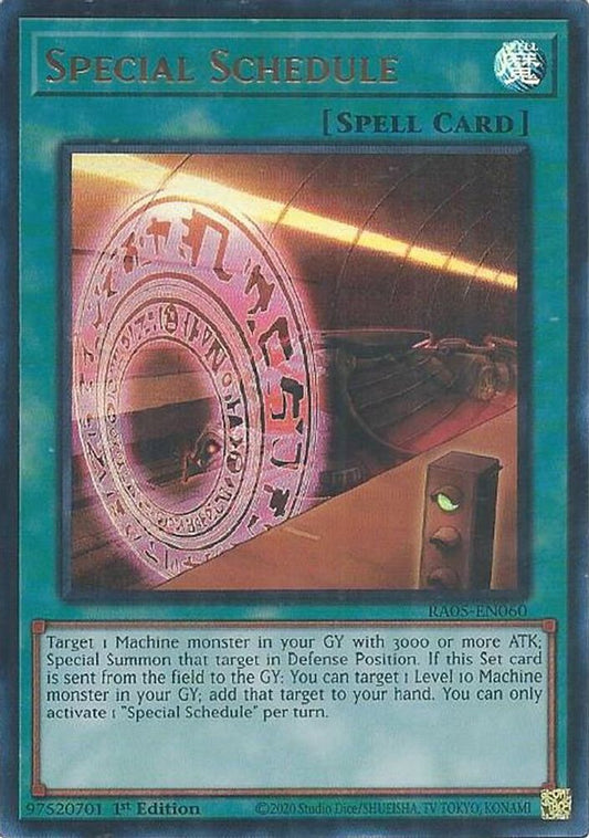 RA05-EN060 - Special Schedule - Ultra Rare - Rarity Collection 5