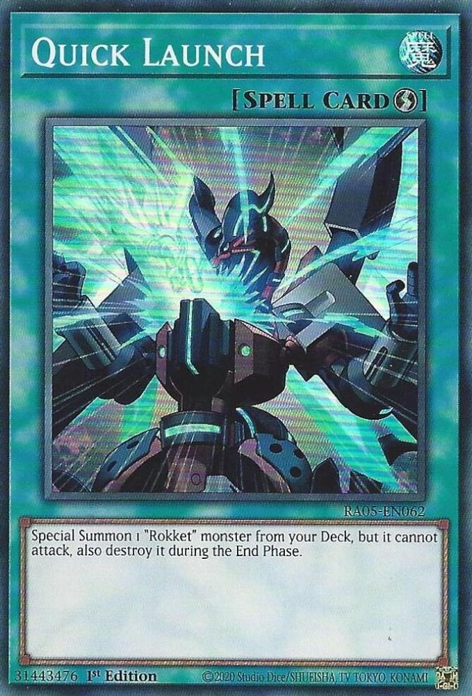 RA05-EN062 * Quick Launch * Super Rare * Rarity Collection 5