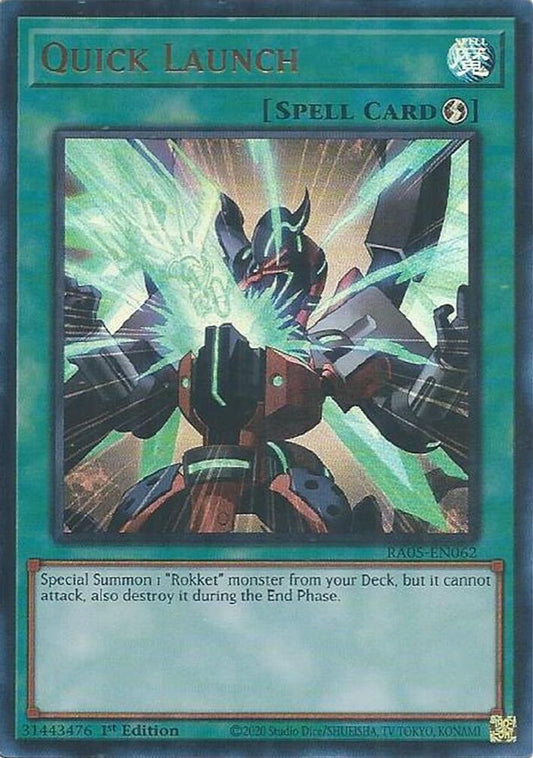 RA05-EN062 - Quick Launch - Ultra Rare - Rarity Collection 5