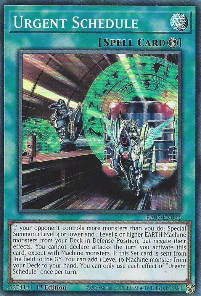 RA05-EN064 * Urgent Schedule * Super Rare * Rarity Collection 5