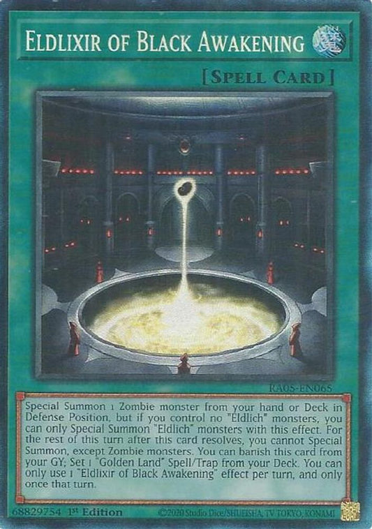 RA05-EN065 * Eldlixir of Black Awakening * Collector's Rare * Rarity Collection 5