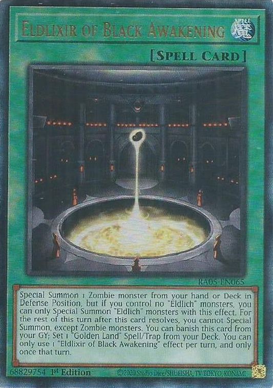 RA05-EN065 * Eldlixir of Black Awakening * Ultimate Rare * Rarity Collection 5