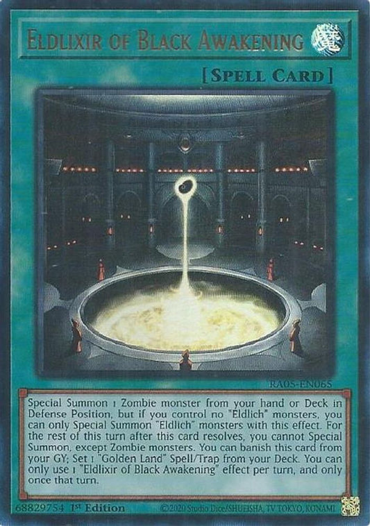 RA05-EN065 * Eldlixir of Black Awakening * Ultra Rare * Rarity Collection 5