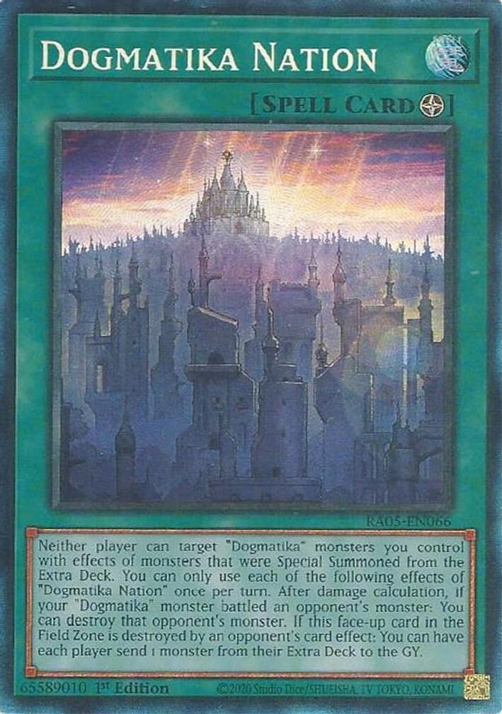 RA05-EN066 * Dogmatika Nation * Collector's Rare * Rarity Collection 5