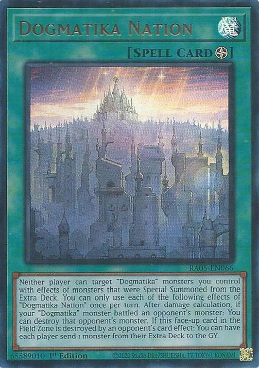 RA05-EN066 * Dogmatika Nation * Ultra Rare * Rarity Collection 5