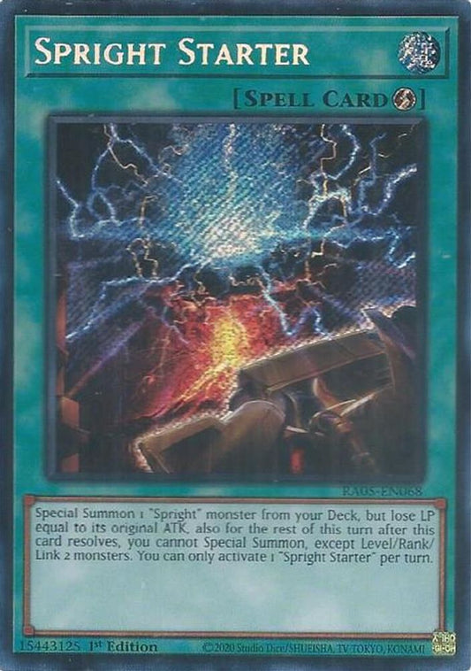 RA05-EN068 - Spright Starter - Secret Rare - Rarity Collection 5
