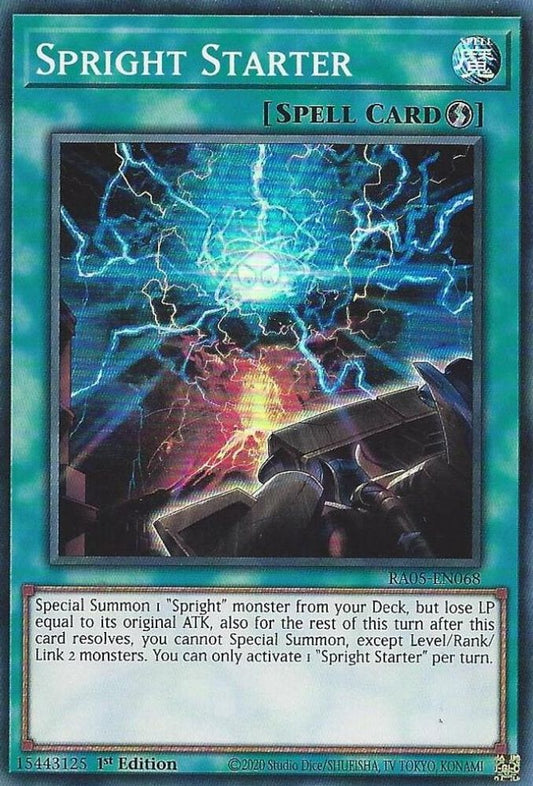 RA05-EN068 * Spright Starter * Super Rare * Rarity Collection 5