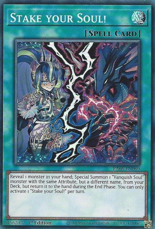 RA05-EN069 * Stake your Soul! * Super Rare * Rarity Collection 5