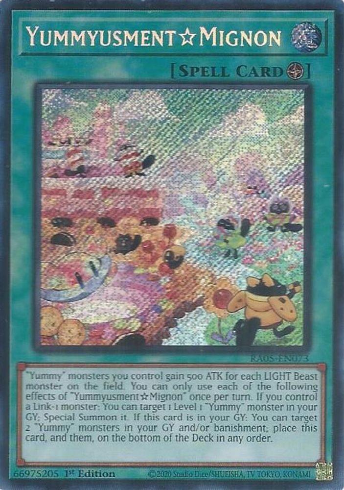 RA05-EN073 * Yummyusment☆Mignon * Secret Rare * Rarity Collection 5