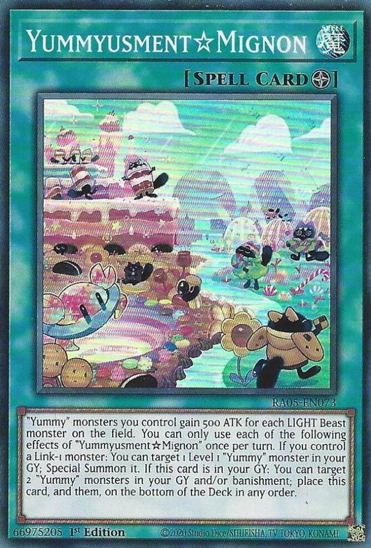 RA05-EN073 - Yummyusment☆Mignon - Super Rare - Rarity Collection 5