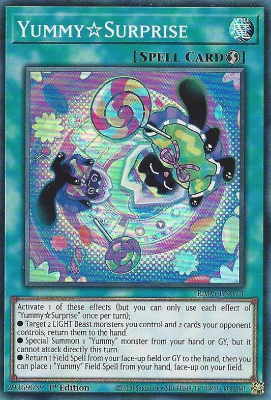 RA05-EN074 - Yummy☆Surprise - Super Rare - Rarity Collection 5