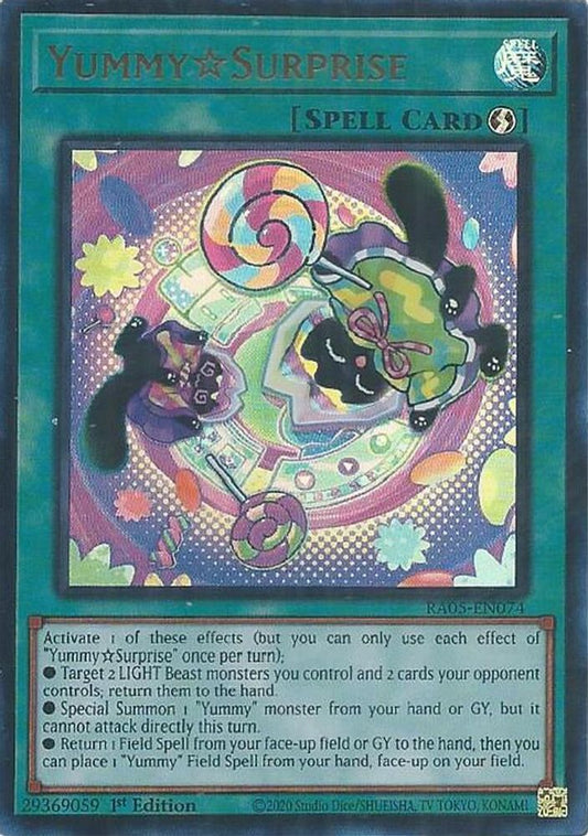 RA05-EN074 * Yummy☆Surprise * Ultra Rare * Rarity Collection 5