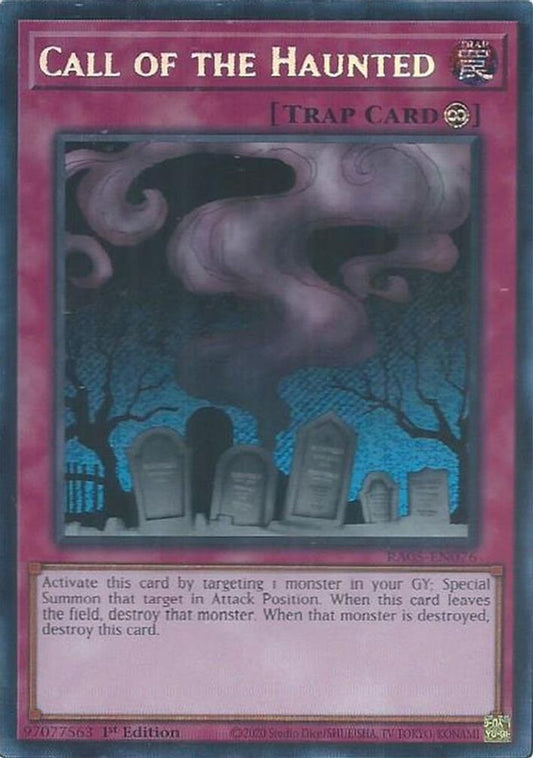 RA05-EN076 * Call of the Haunted * Secret Rare * Rarity Collection 5