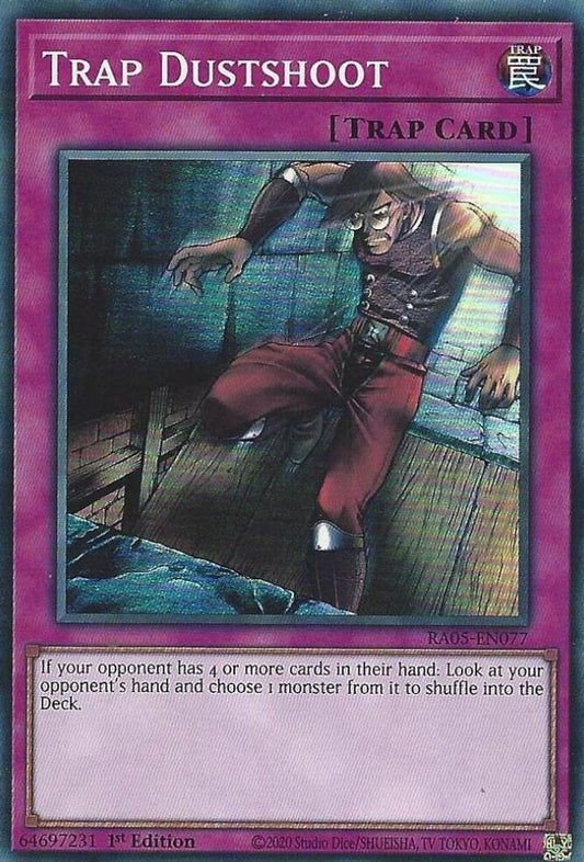 RA05-EN077 - Trap Dustshoot - Super Rare - Rarity Collection 5