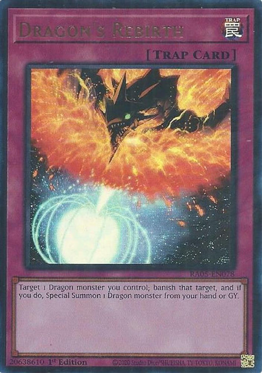RA05-EN078 * Dragon's Rebirth * Ultra Rare * Rarity Collection 5
