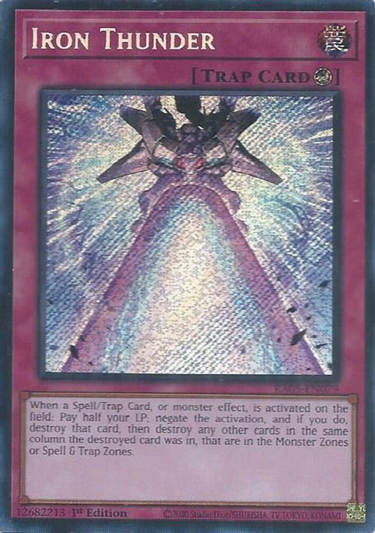 RA05-EN079 - Iron Thunder - Secret Rare - Rarity Collection 5