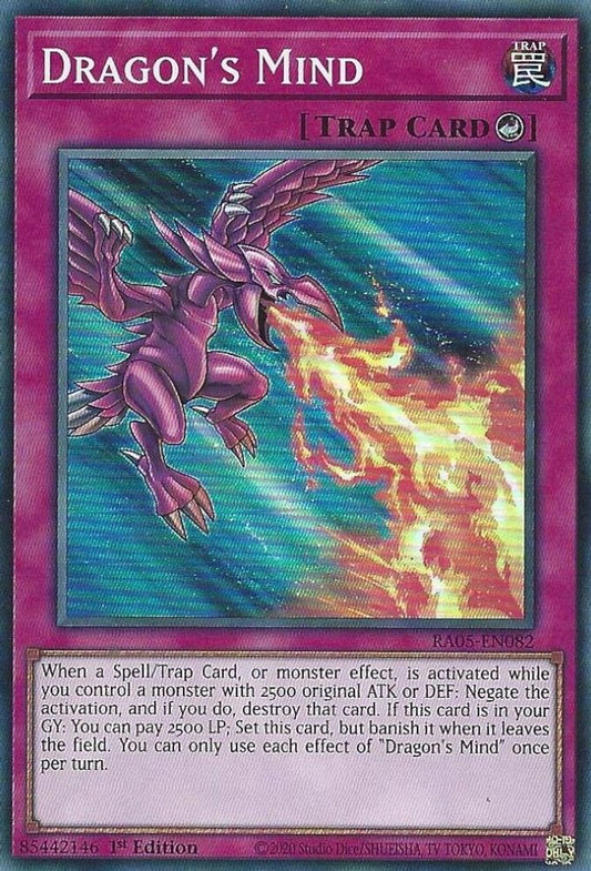 RA05-EN082 * Dragon's Mind * Super Rare * Rarity Collection 5