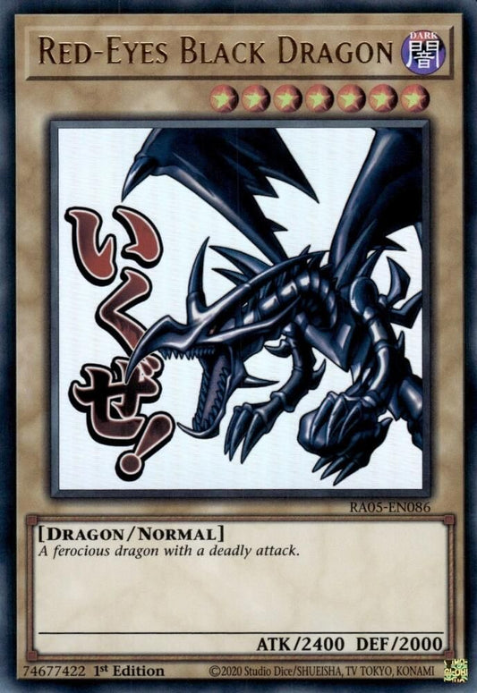 RA05-EN086 - Red-Eyes Black Dragon - Ultra Rare - Rarity Collection 5