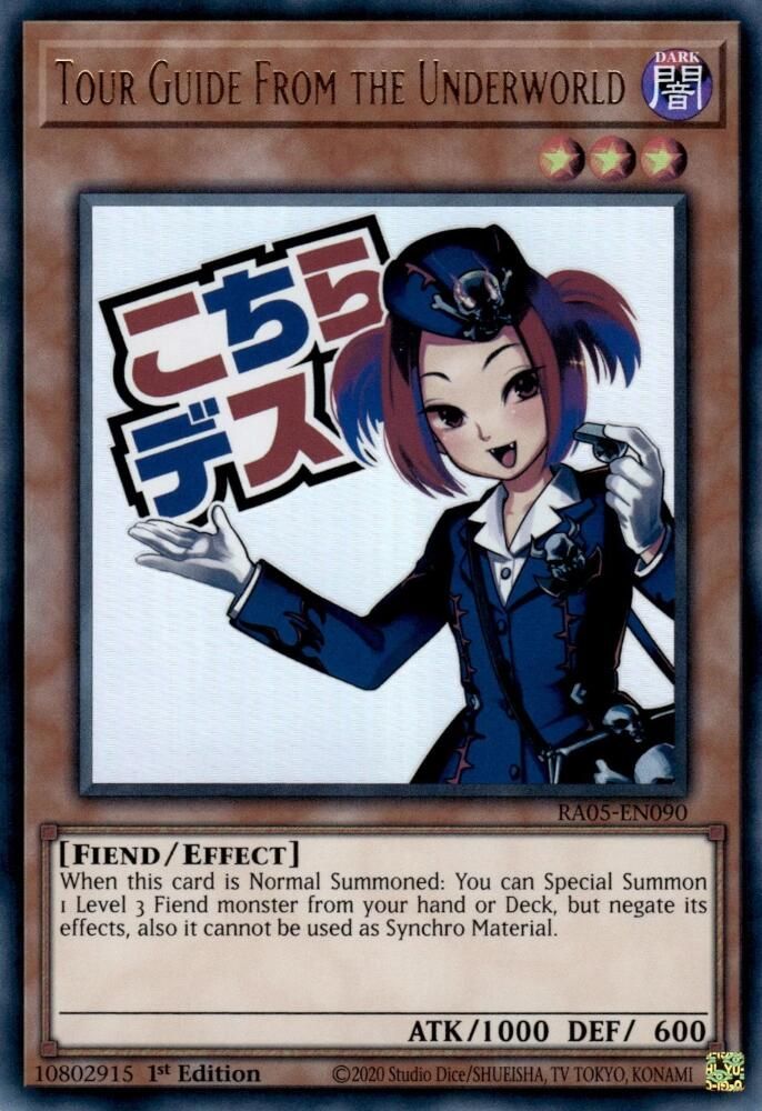 RA05-EN090 - Tour Guide From the Underworld - Ultra Rare - Rarity Collection 5
