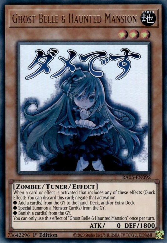 RA05-EN092 - Ghost Belle & Haunted Mansion - Ultra Rare - Rarity Collection 5
