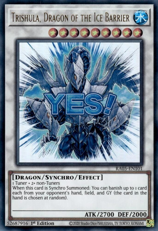 RA05-EN101 - Trishula, Dragon of the Ice Barrier - Ultra Rare - Rarity Collection 5