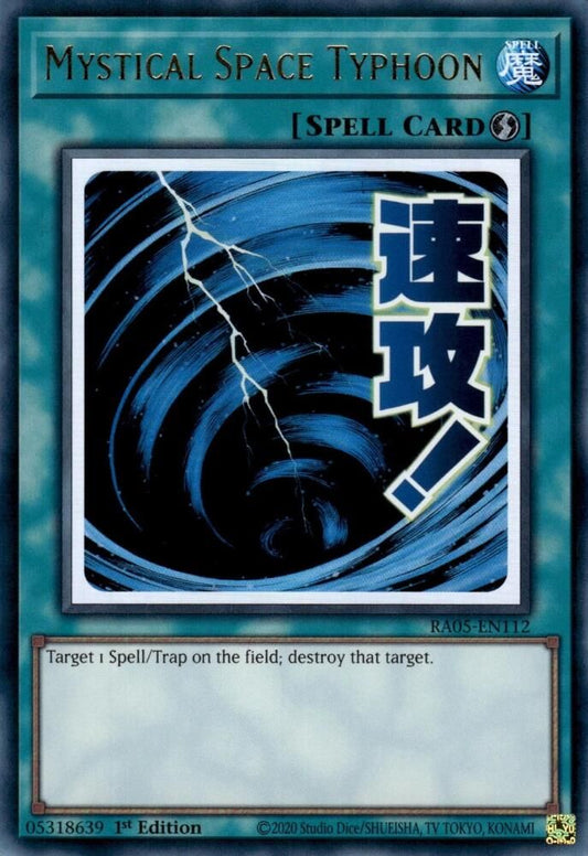 RA05-EN112 - Mystical Space Typhoon - Ultra Rare - Rarity Collection 5
