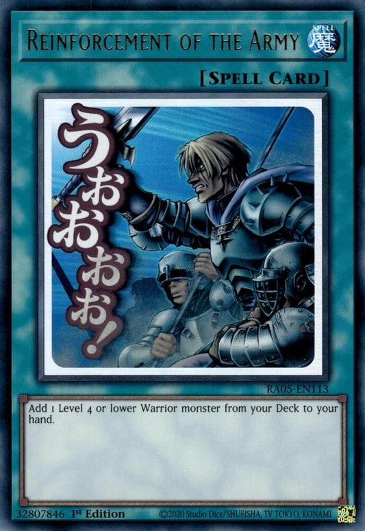 RA05-EN113 - Reinforcement of the Army - Ultra Rare - Rarity Collection 5