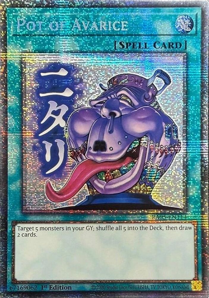 RA05-EN114 * Pot of Avarice * Starlight Rare * Rarity Collection 5