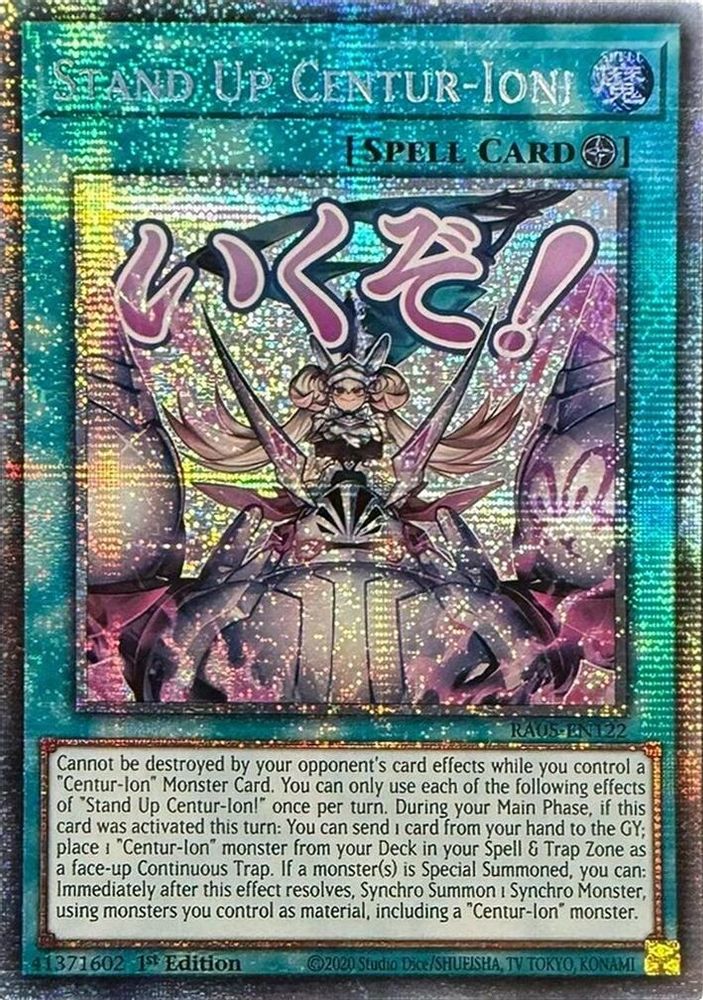 RA05-EN122 - Stand Up Centur-Ion! - Starlight Rare - Rarity Collection 5