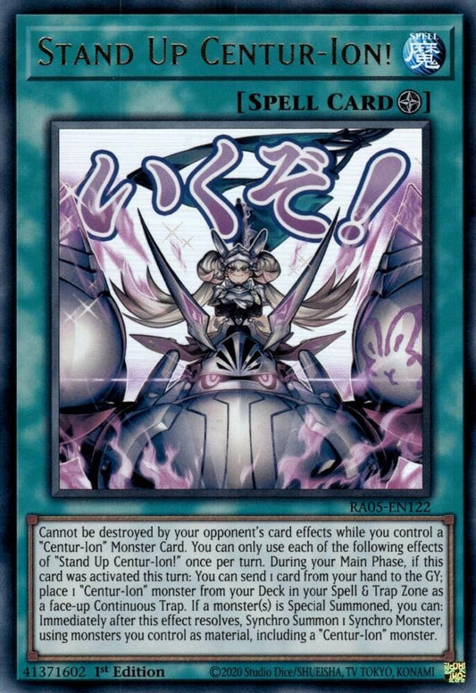 RA05-EN122 - Stand Up Centur-Ion! - Ultra Rare - Rarity Collection 5