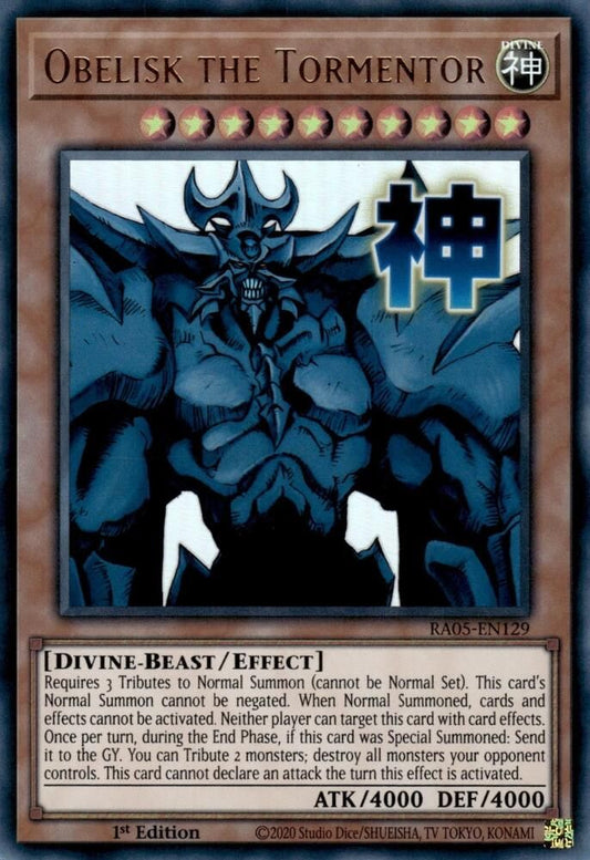 RA05-EN129 - Obelisk the Tormentor - Ultra Rare - Rarity Collection 5