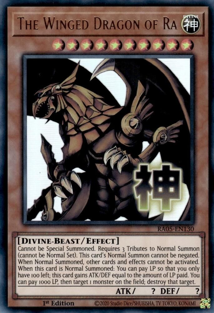 RA05-EN130 - The Winged Dragon of Ra - Ultra Rare - Rarity Collection 5