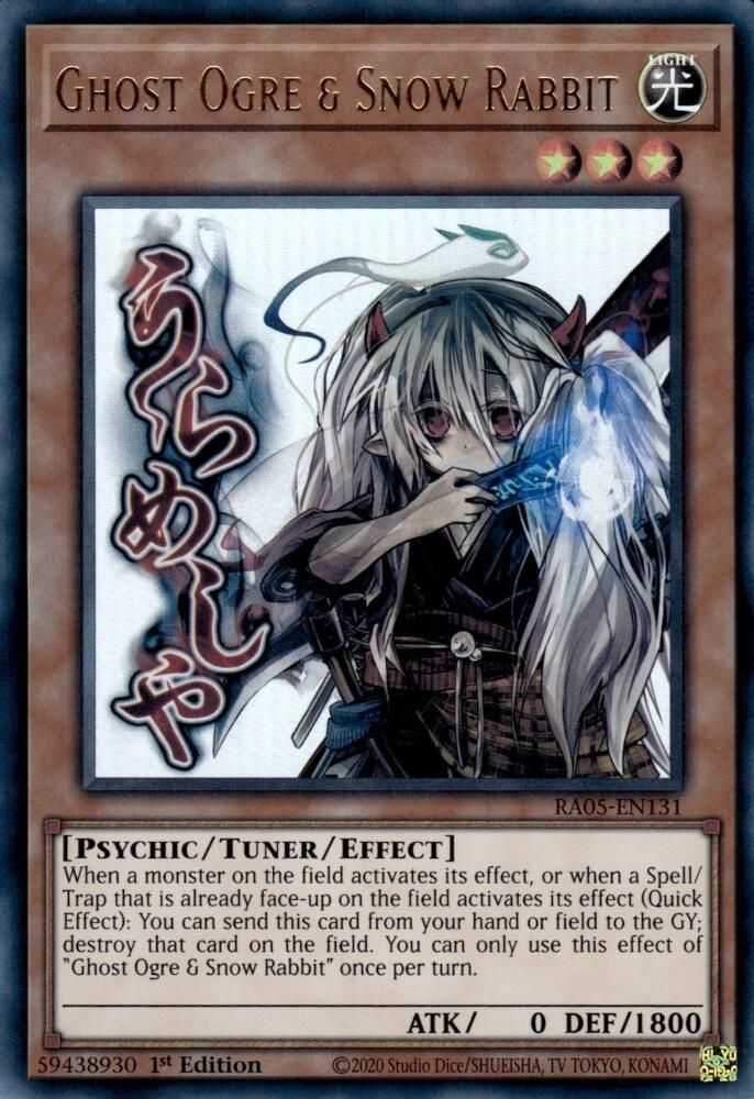 RA05-EN131 - Ghost Ogre & Snow Rabbit - Ultra Rare - Rarity Collection 5
