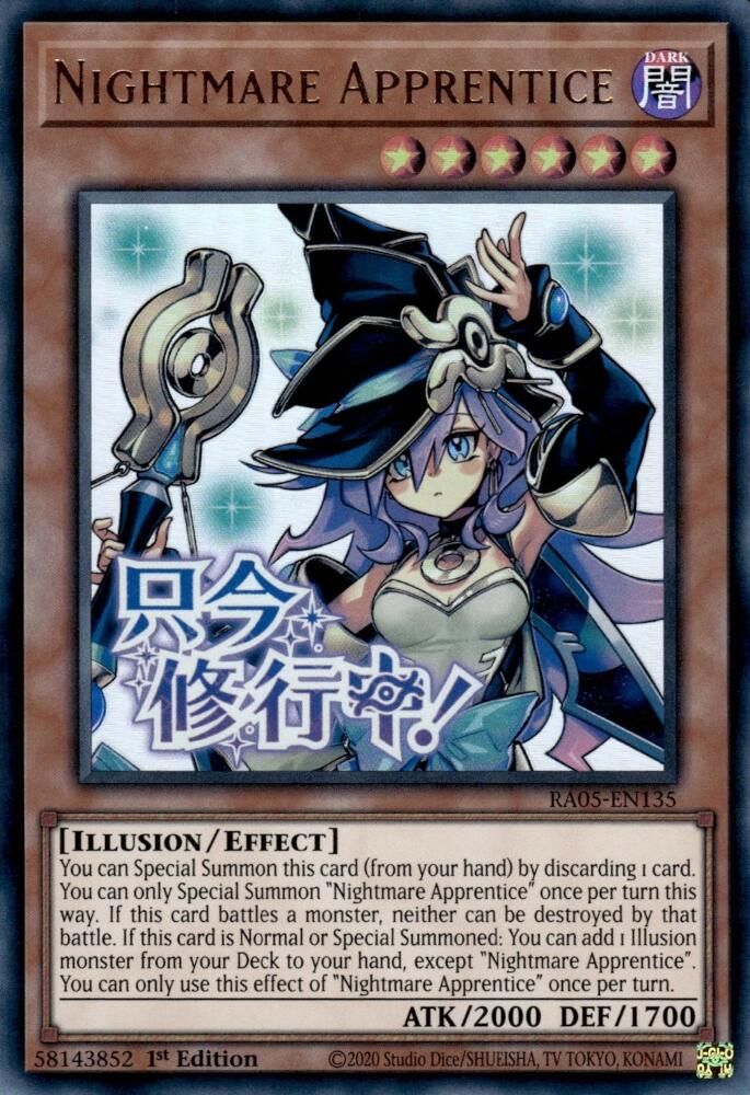 RA05-EN135 * Nightmare Apprentice * Ultra Rare * Rarity Collection 5