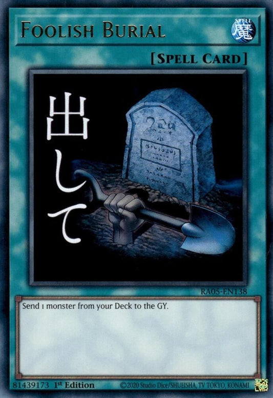 RA05-EN138 - Foolish Burial - Ultra Rare - Rarity Collection 5
