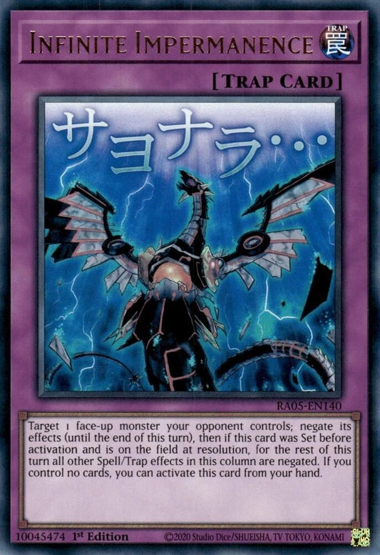 RA05-EN140 - Infinite Impermanence - Ultra Rare - Rarity Collection 5